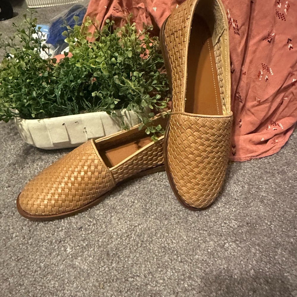 NWT Nisolo Alejandro Woven Slip On 2.0 - Woven Brown - Womens Flats
